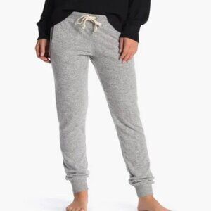 Theo and Spence Yummy Pocket Brushed Knit Joggers in Heather Gray Size L NWT $54